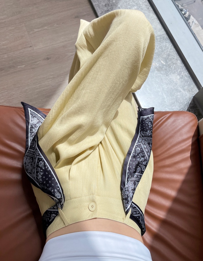 Ice silk straight pants cotton linen lazy business suit