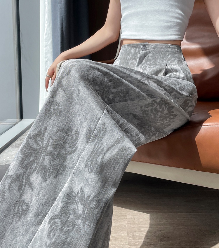 Straight wide leg pants Casual business suit for women