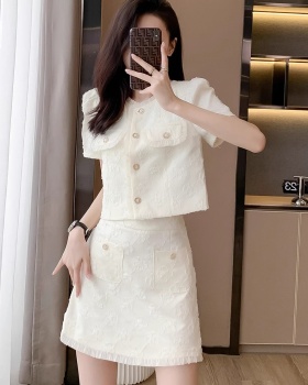 Light luxury France style skirt 2pcs set for women
