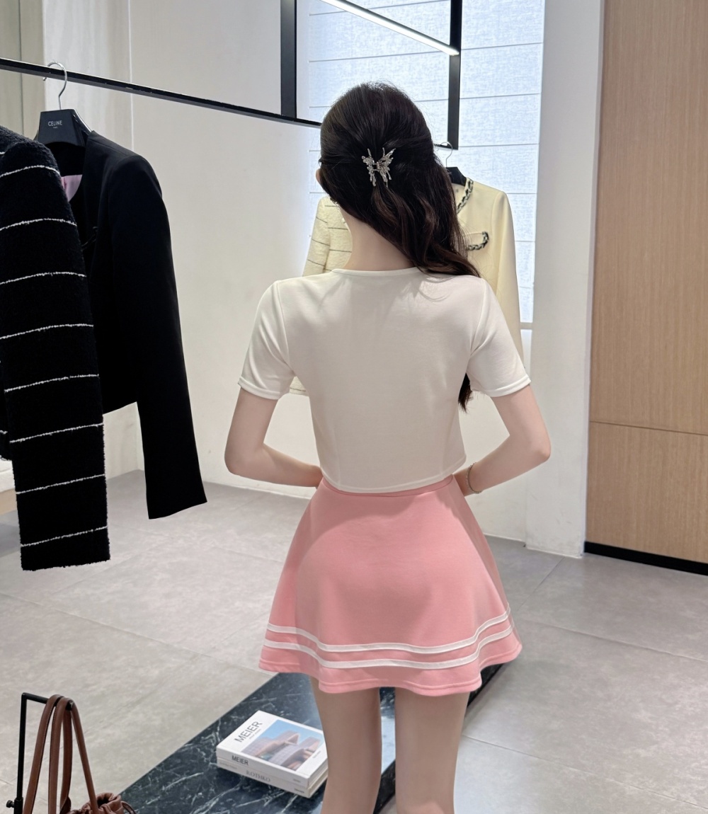 Show young fashion Woolen dress sexy dress 2pcs set