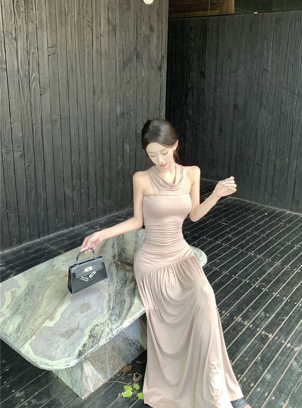Wrapped chest high waist vest strapless tops 2pcs set
