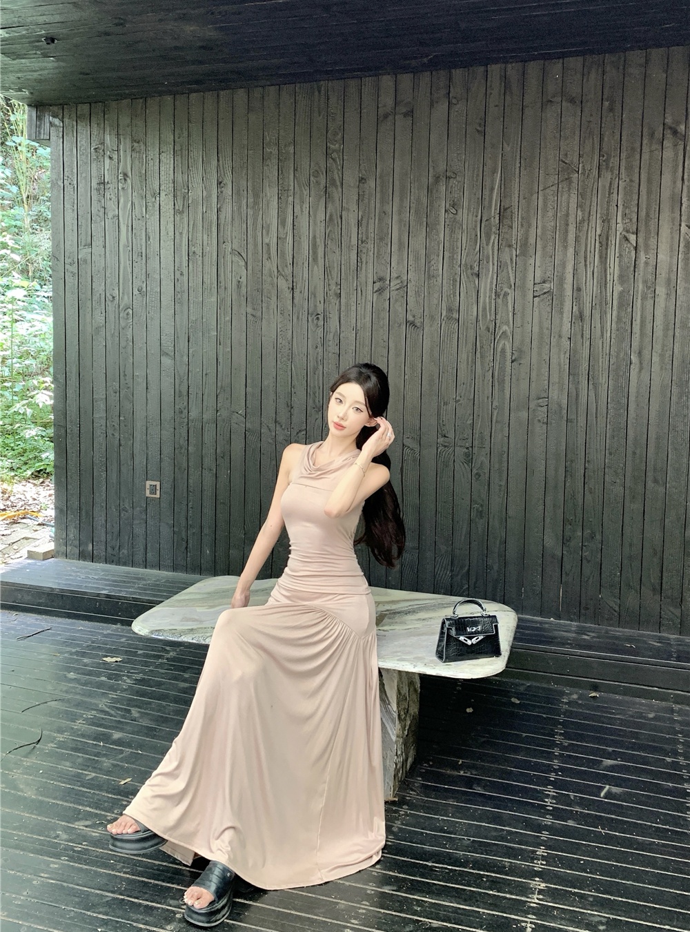 Wrapped chest high waist vest strapless tops 2pcs set