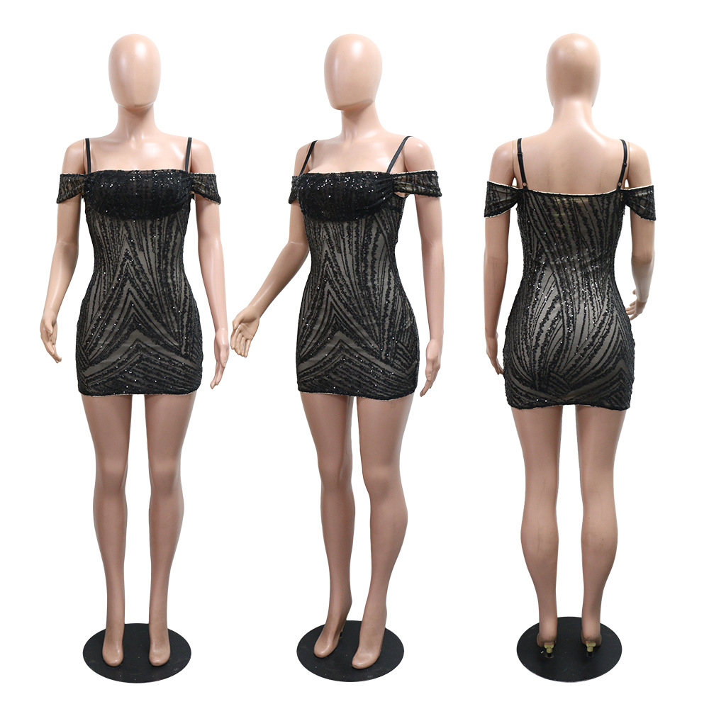 Sexy dress European style T-back for women