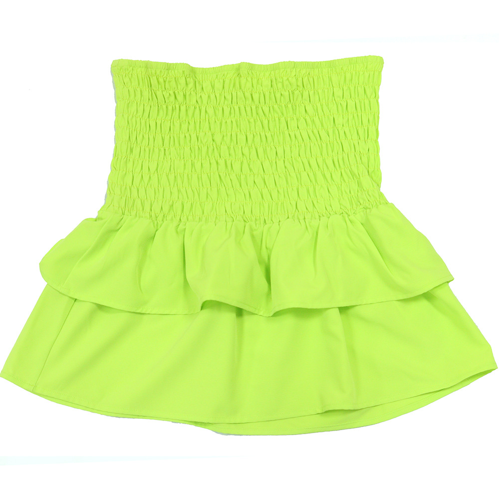 Slim European style lotus leaf edges hem sexy tops