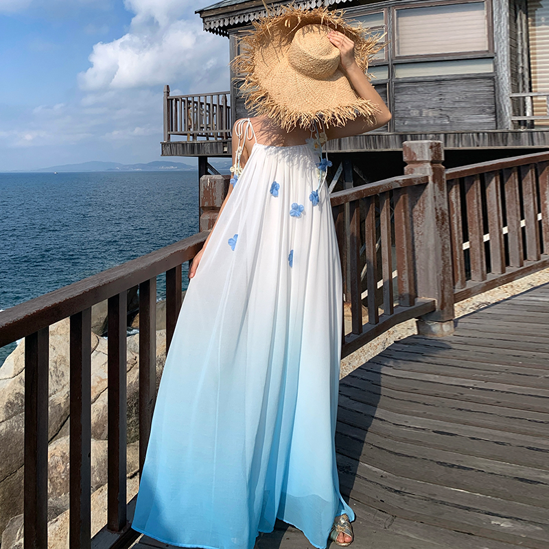 Vacation sling beach dress beautiful dress