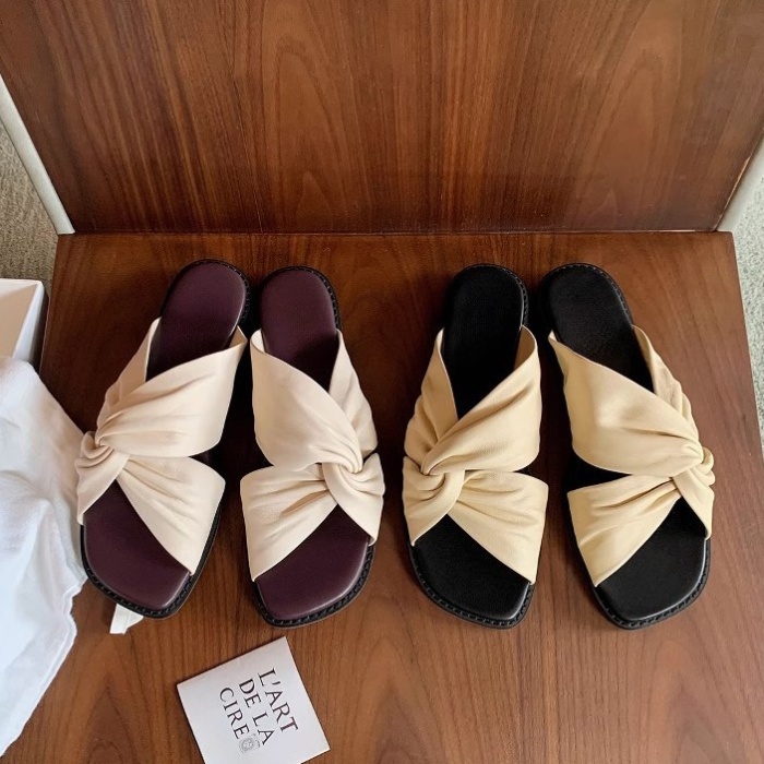 Flat all-match sandals wears outside slippers for women