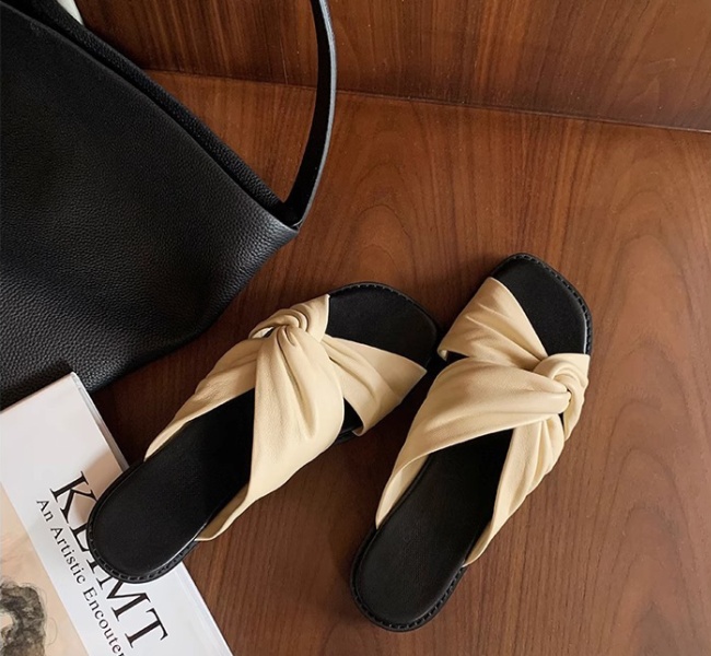 Flat all-match sandals wears outside slippers for women