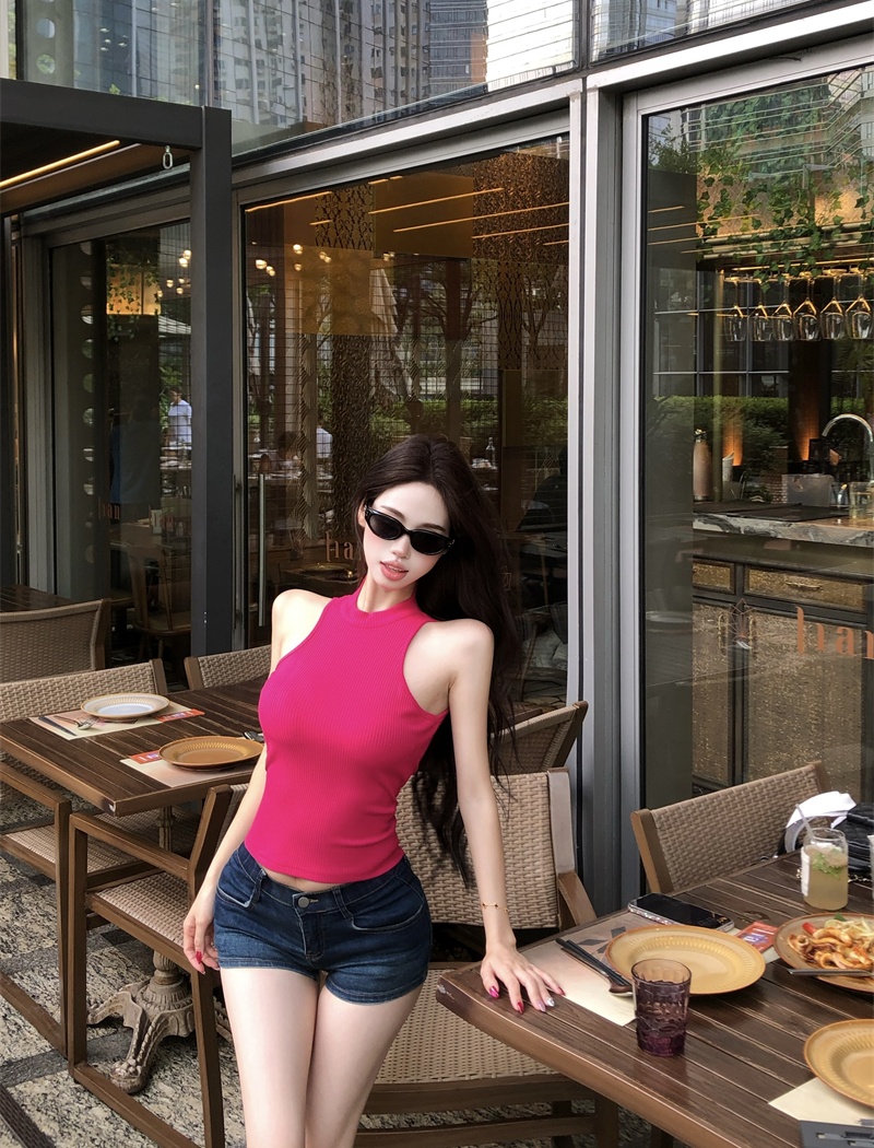 Spicegirl splice lace tops bandage sling enticement vest