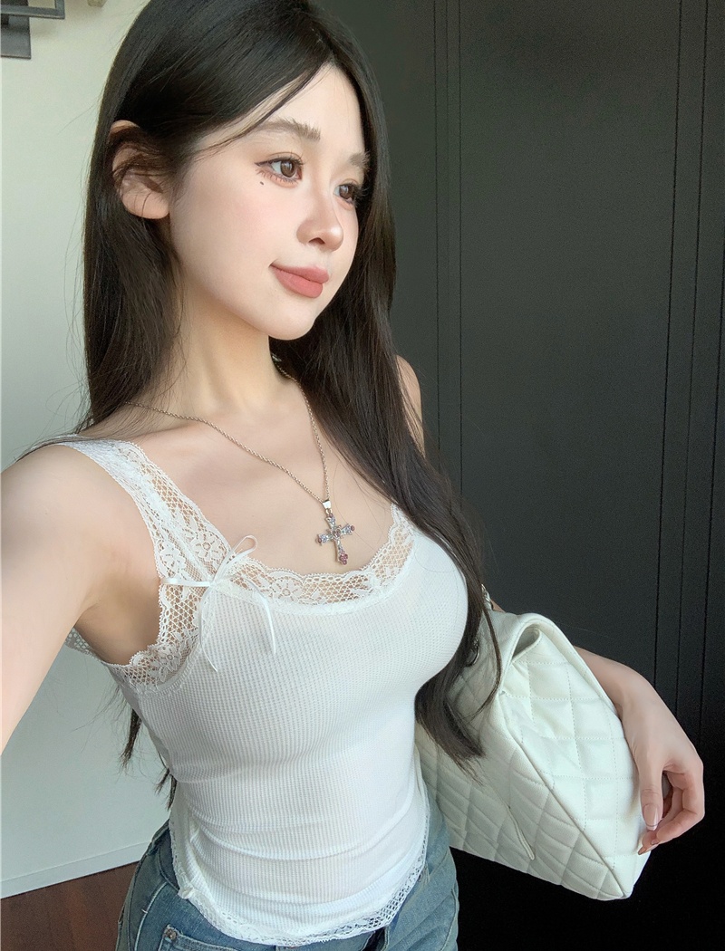 Sling pure lace summer vest