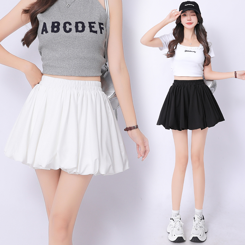 Summer bud skirt thick and disorderly short skirt for women