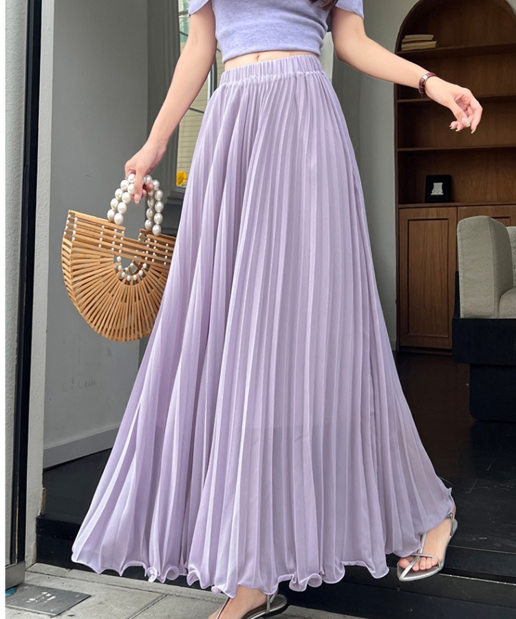 Tender summer skirt high waist lady long skirt for women