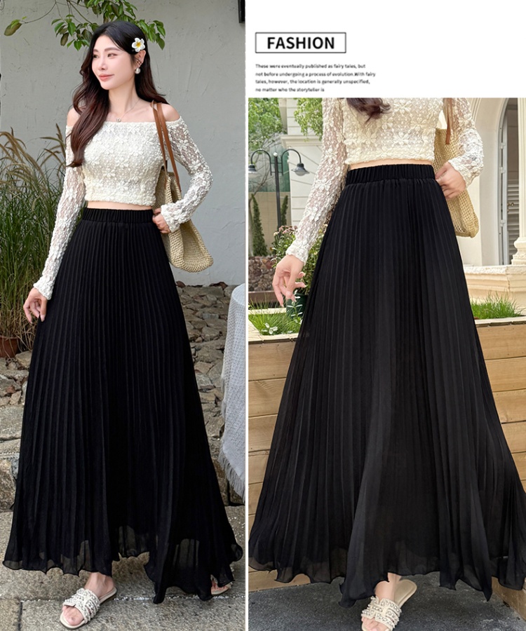Tender summer skirt high waist lady long skirt for women