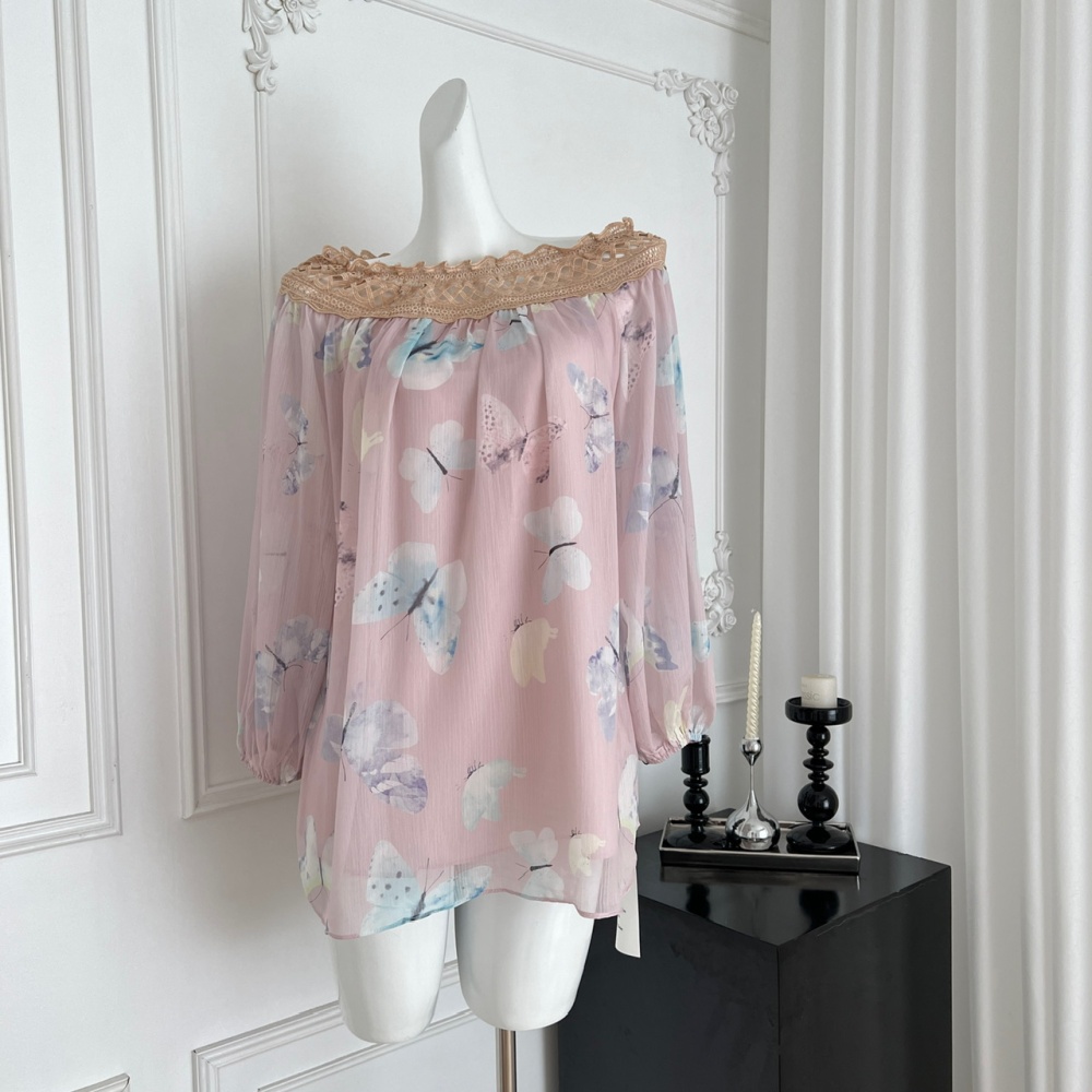 Pink flat shoulder dress