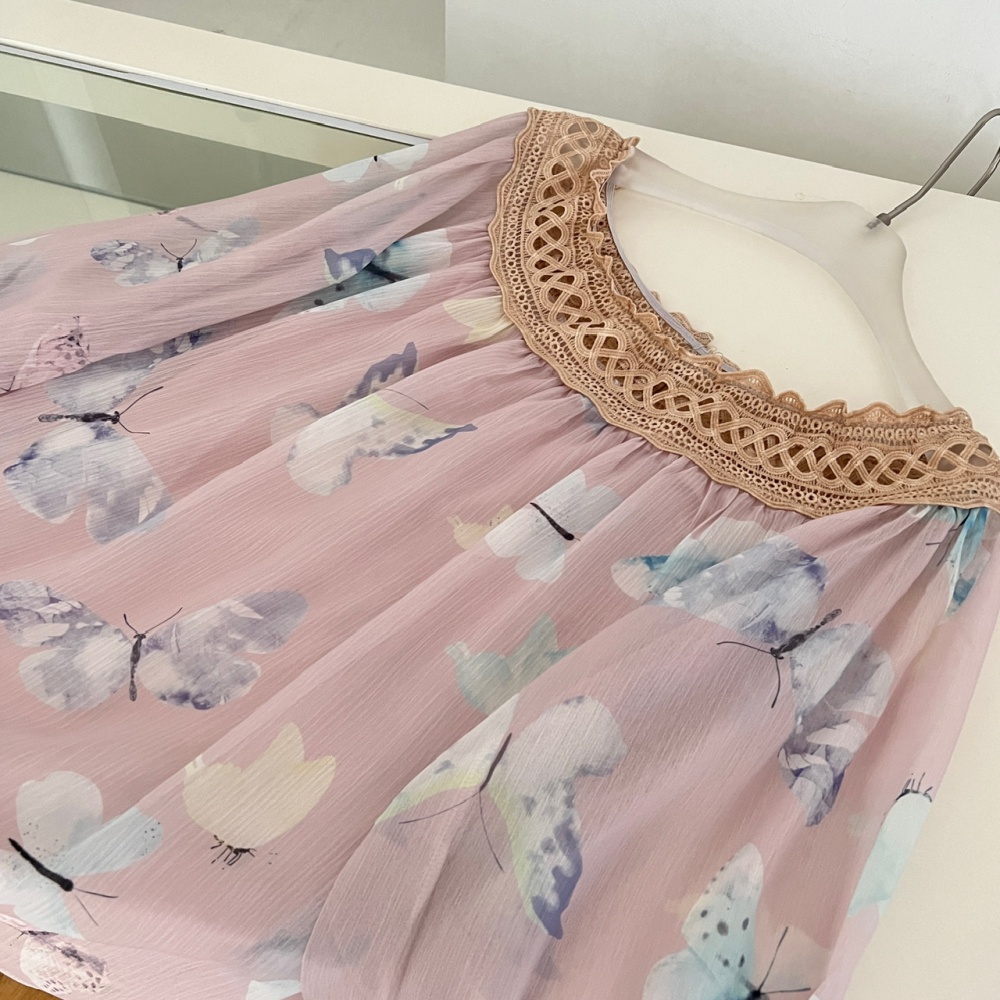 Pink flat shoulder dress