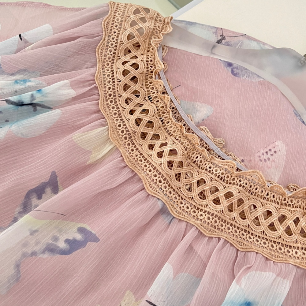 Pink flat shoulder dress