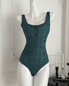 Sexy summer leotard peacock swimwear for women