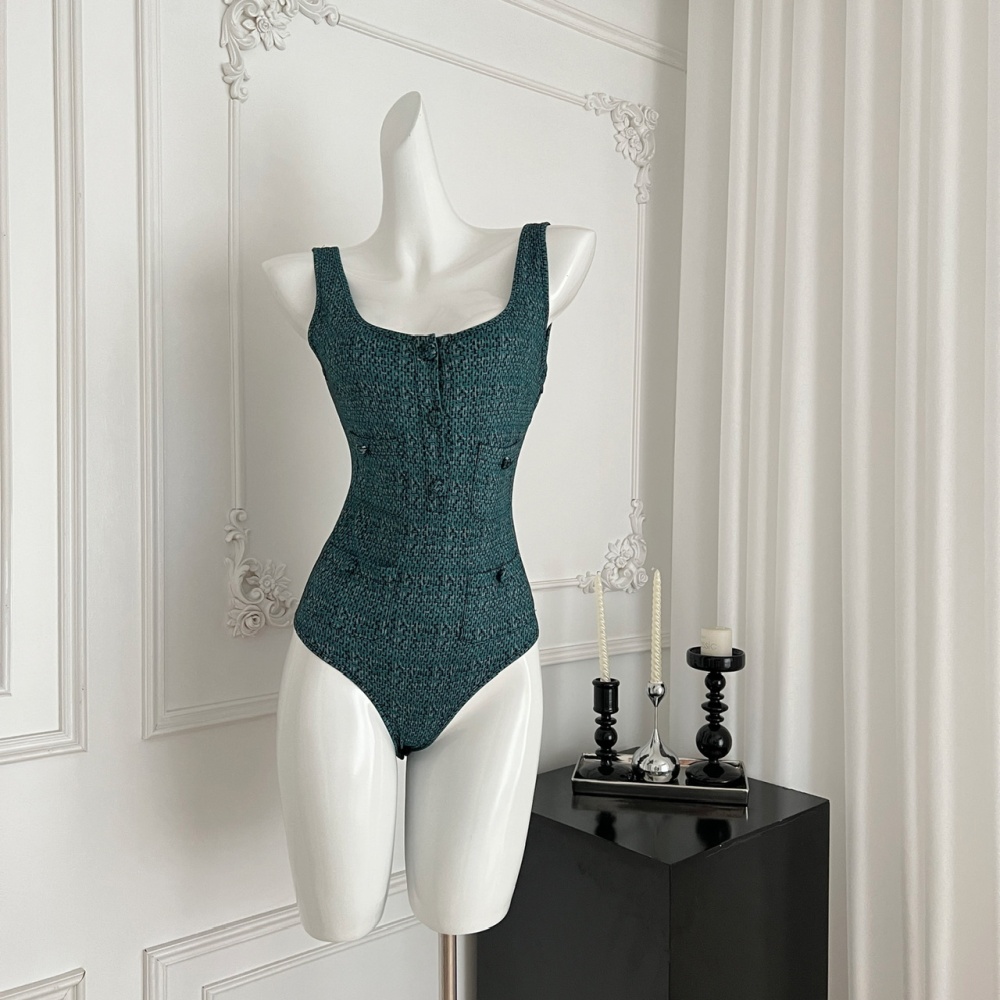 Sexy summer leotard peacock swimwear for women