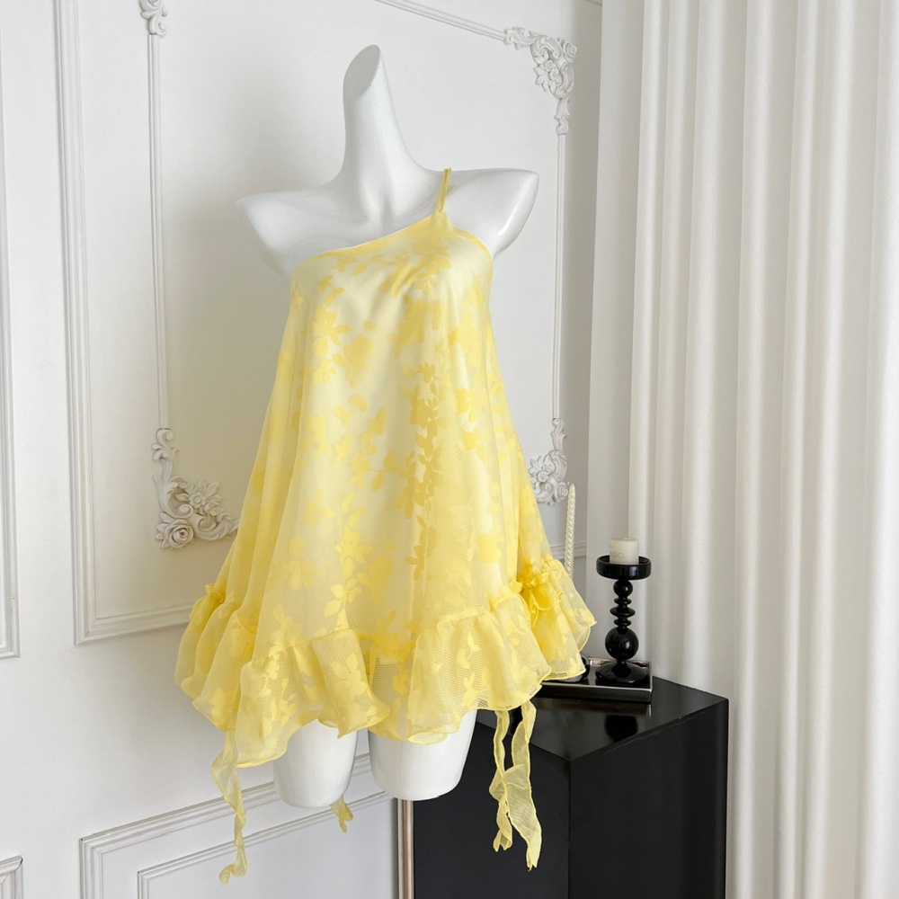 Strapless France style T-back summer dress