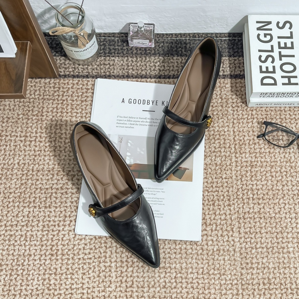 Fashion wears outside high-heeled shoes all-match shoes