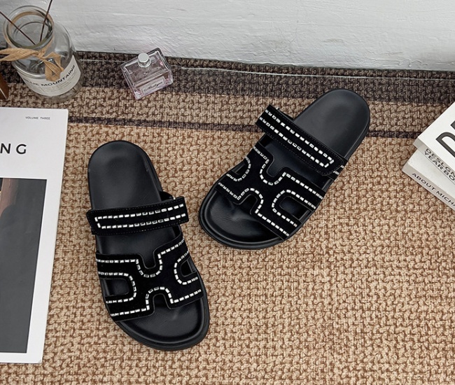 Thick crust summer sandals wears outside slippers