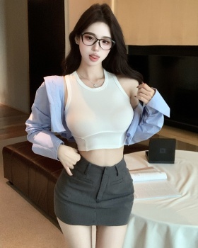 Spicegirl short skirt long sleeve business suit 3pcs set