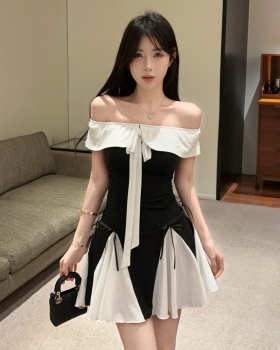 Repair waist big skirt fashion sexy dress for women