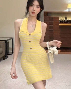 Fashion knitted sweet spicegirl dress for women