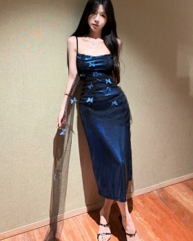 Sling fashion dress enticement long dress