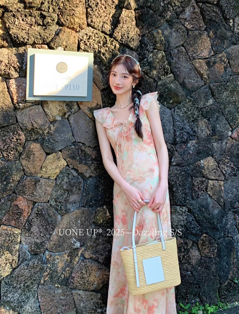Boats sleeve tender slim romantic frenum pinched waist dress