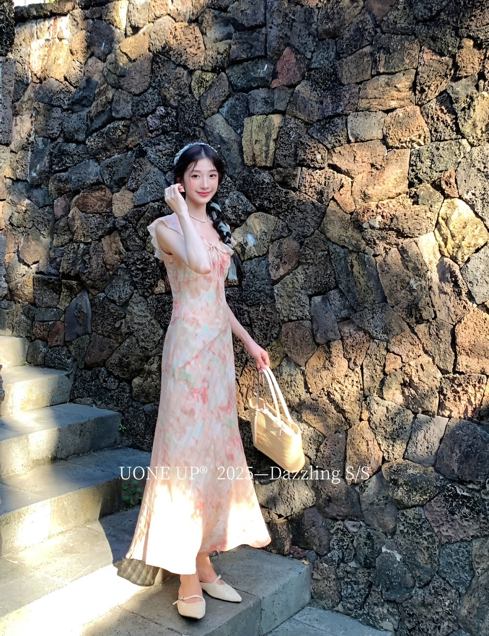 Boats sleeve tender slim romantic frenum pinched waist dress