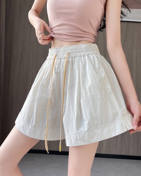 Sports slim Korean style loose summer wide leg shorts for women