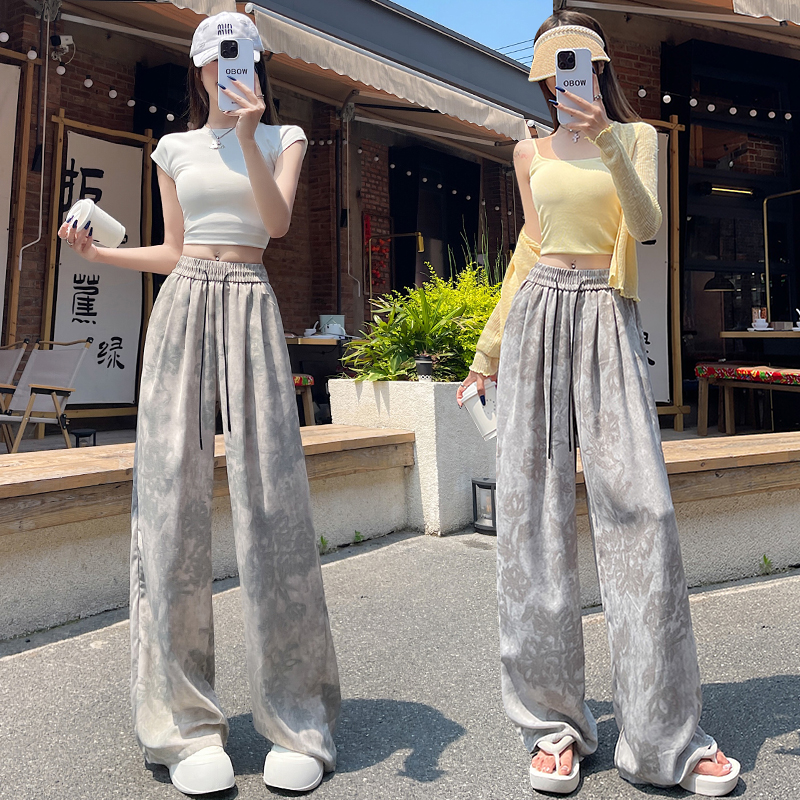 Casual sunscreen pants summer wide leg pants for women