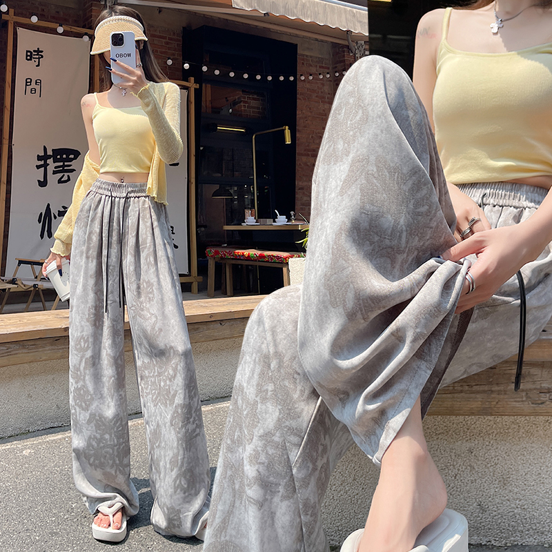 Casual sunscreen pants summer wide leg pants for women