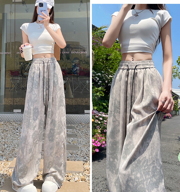 Casual sunscreen pants summer wide leg pants for women