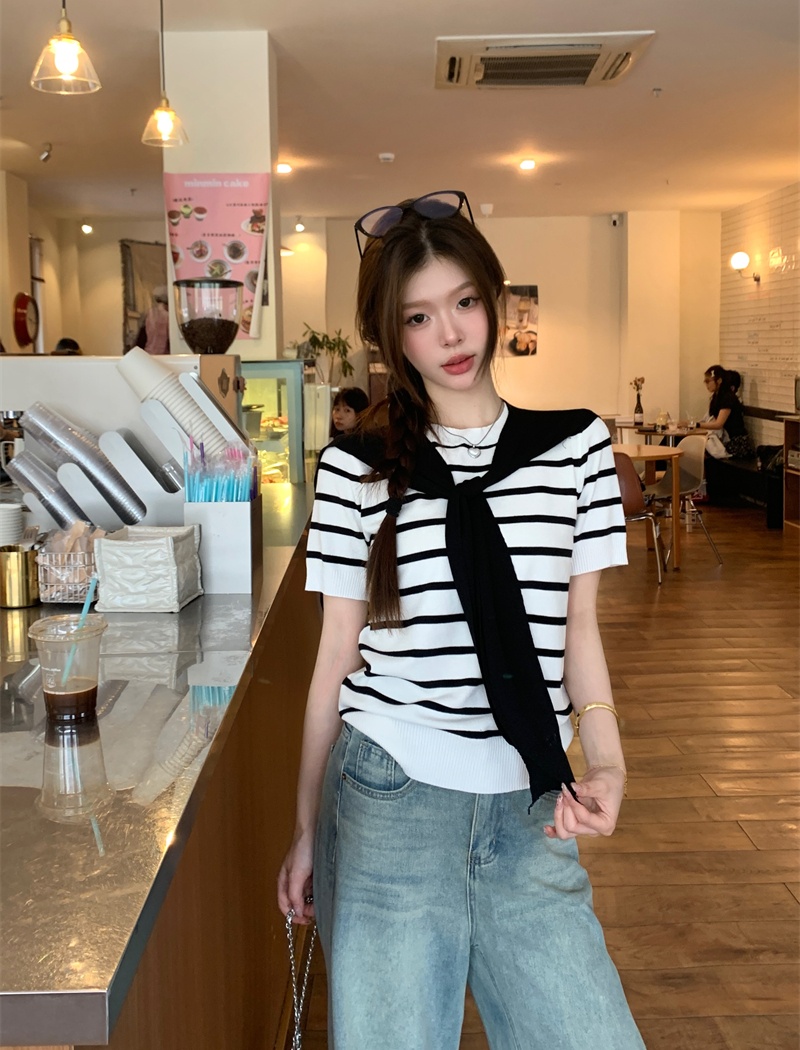 Summer Korean style tops short sleeve T-shirt