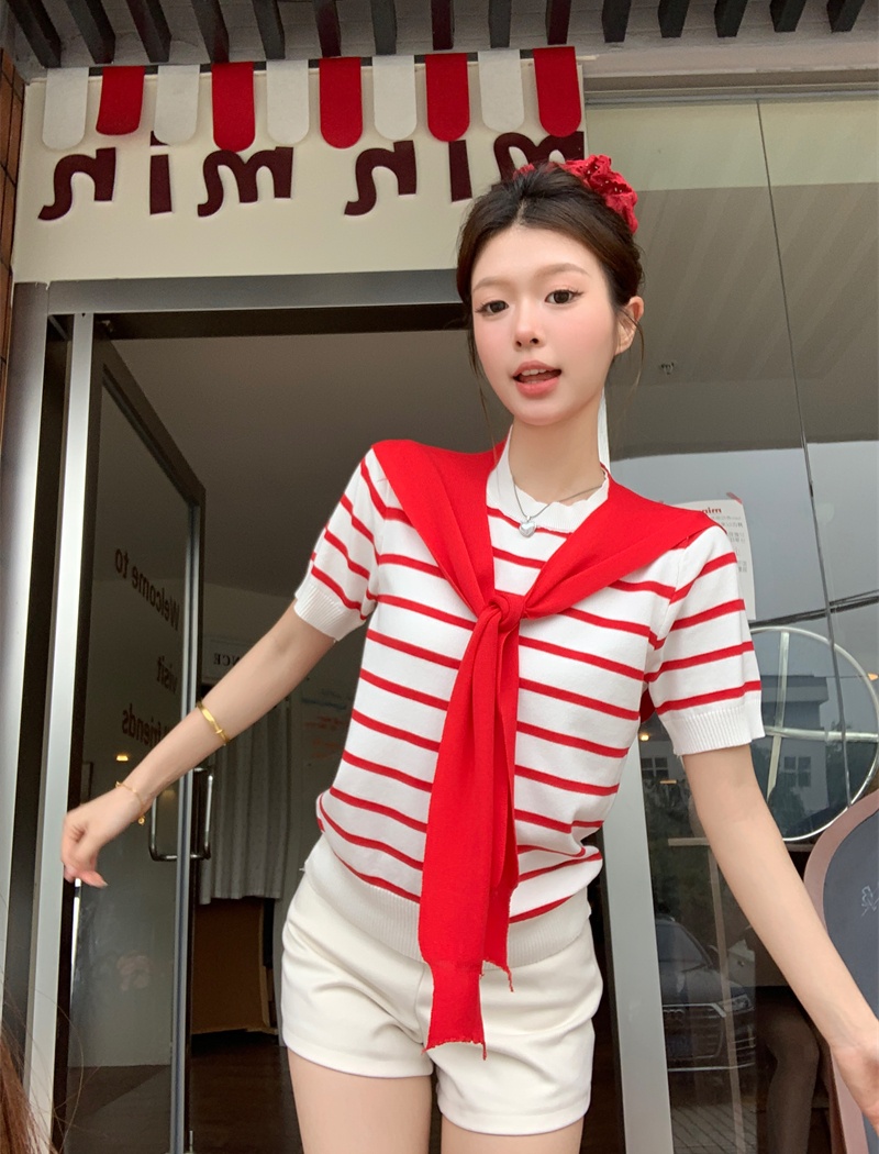 Summer Korean style tops short sleeve T-shirt