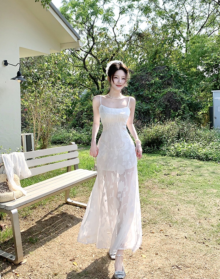 Pinched waist dress France style tops 2pcs set for women