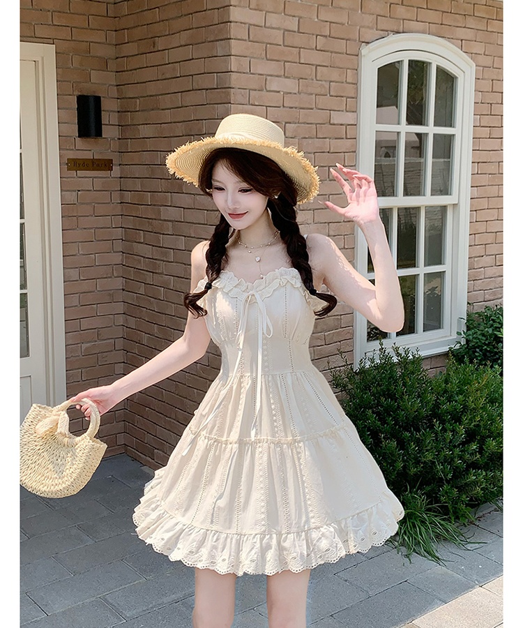 Sling slim T-back frenum bow shawl a set for women