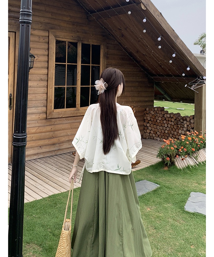 Large yard shawl summer tops 2pcs set for women