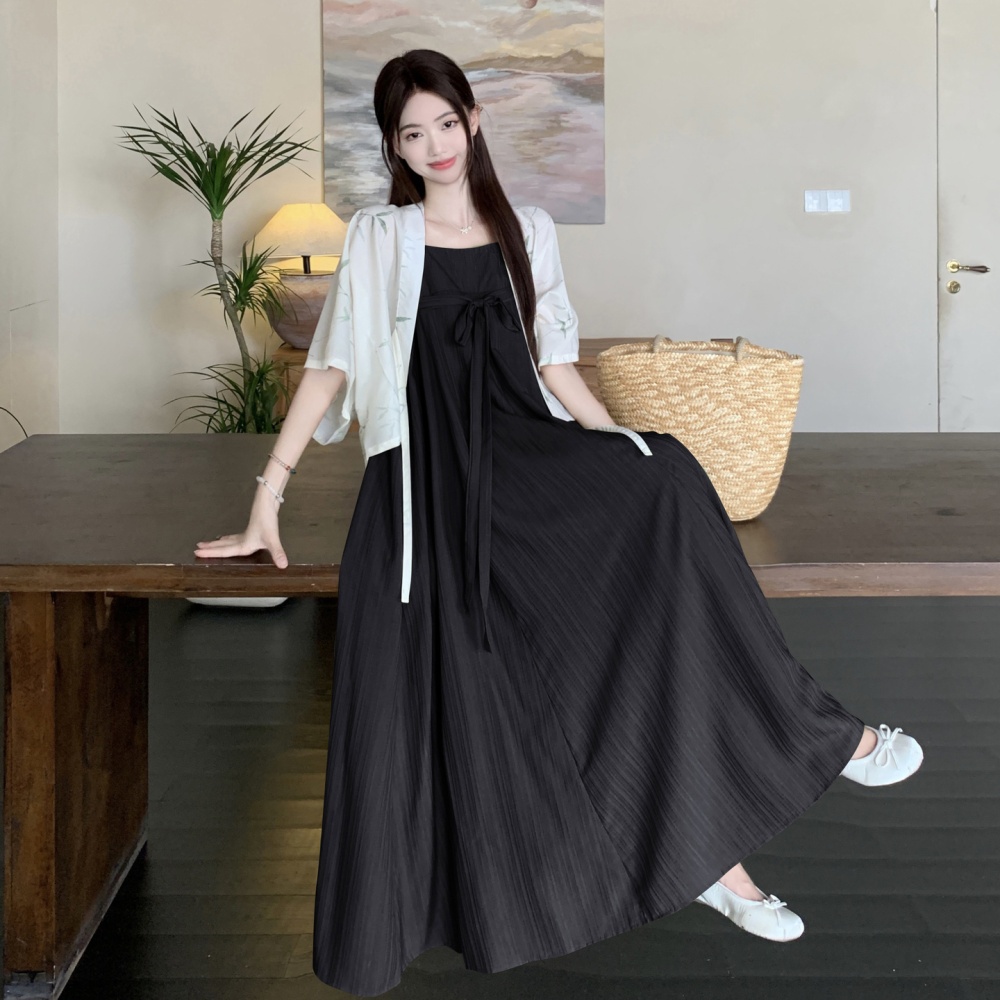 Large yard shawl summer tops 2pcs set for women