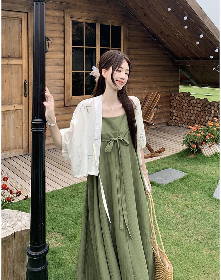 Large yard shawl summer tops 2pcs set for women