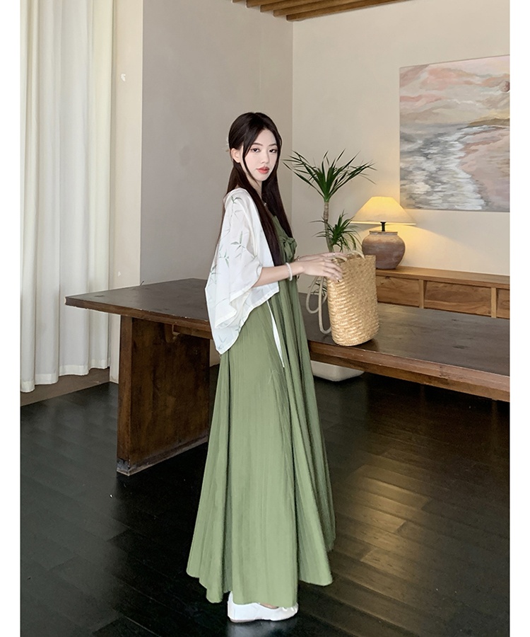 Large yard shawl summer tops 2pcs set for women