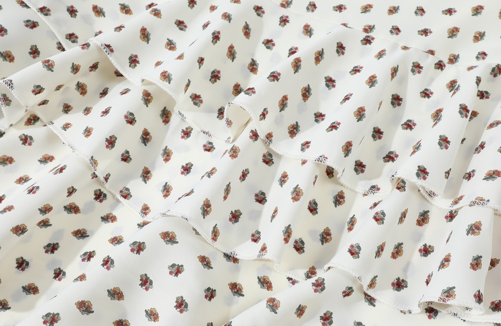 Cake slim summer polka dot floral A-line skirt for women