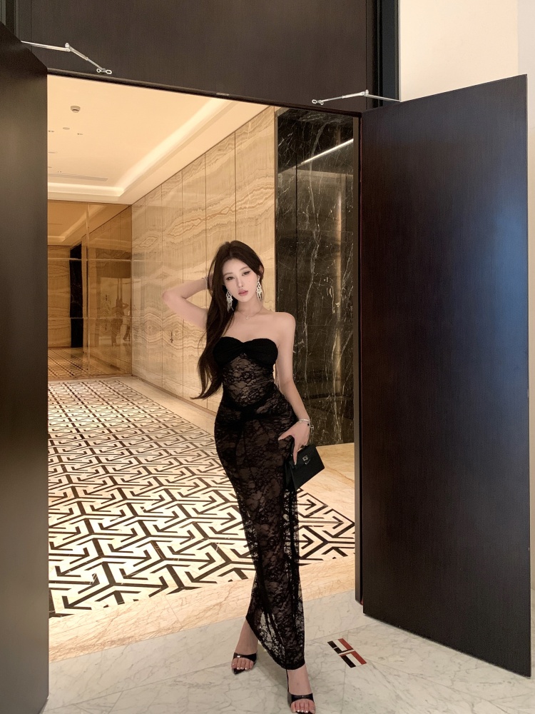 Splice long gauze wrapped chest spicegirl dress