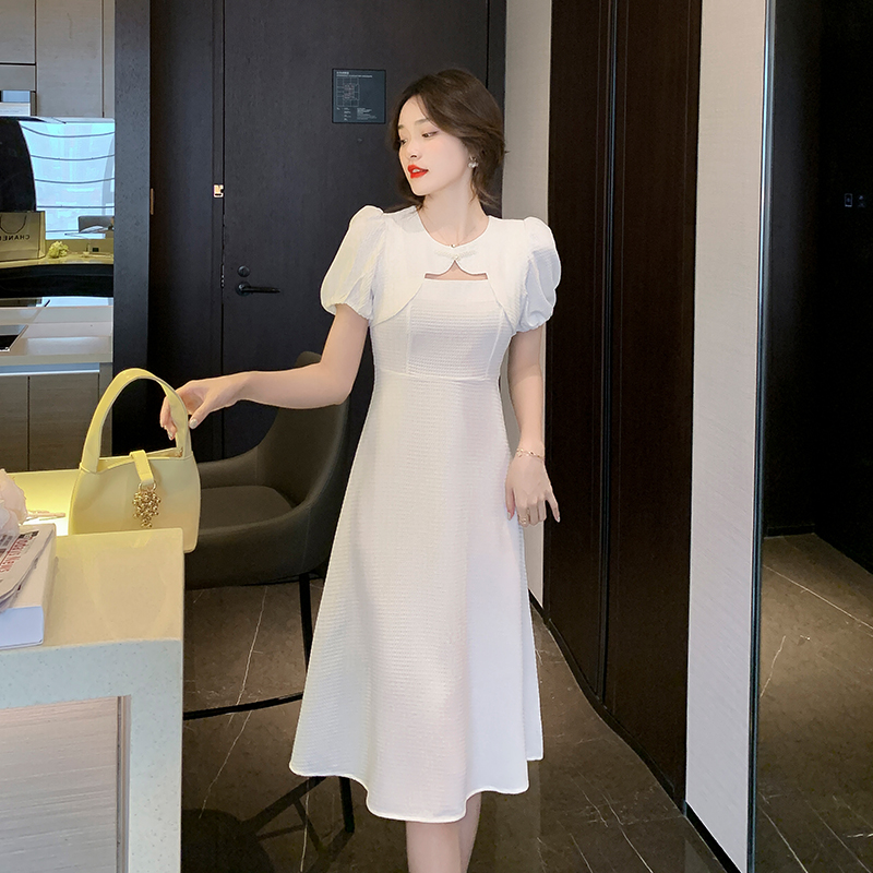 Tender summer cheongsam short sleeve France style dress