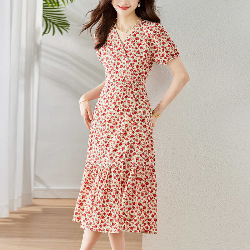 All-match temperament France style dress for women