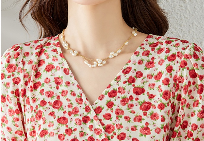 All-match temperament France style dress for women