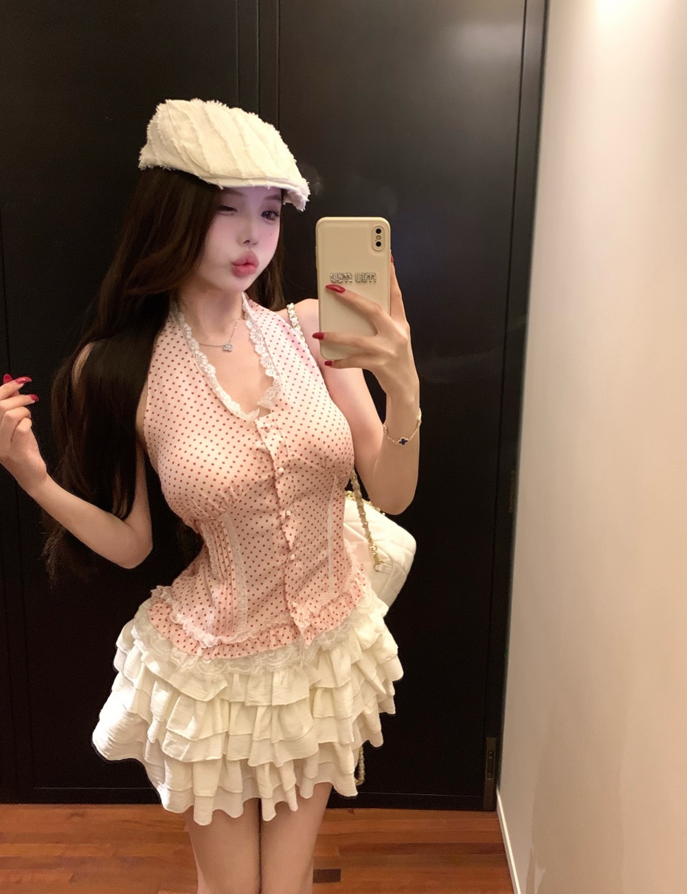 Spicegirl halter sling vest sexy lace summer tops for women