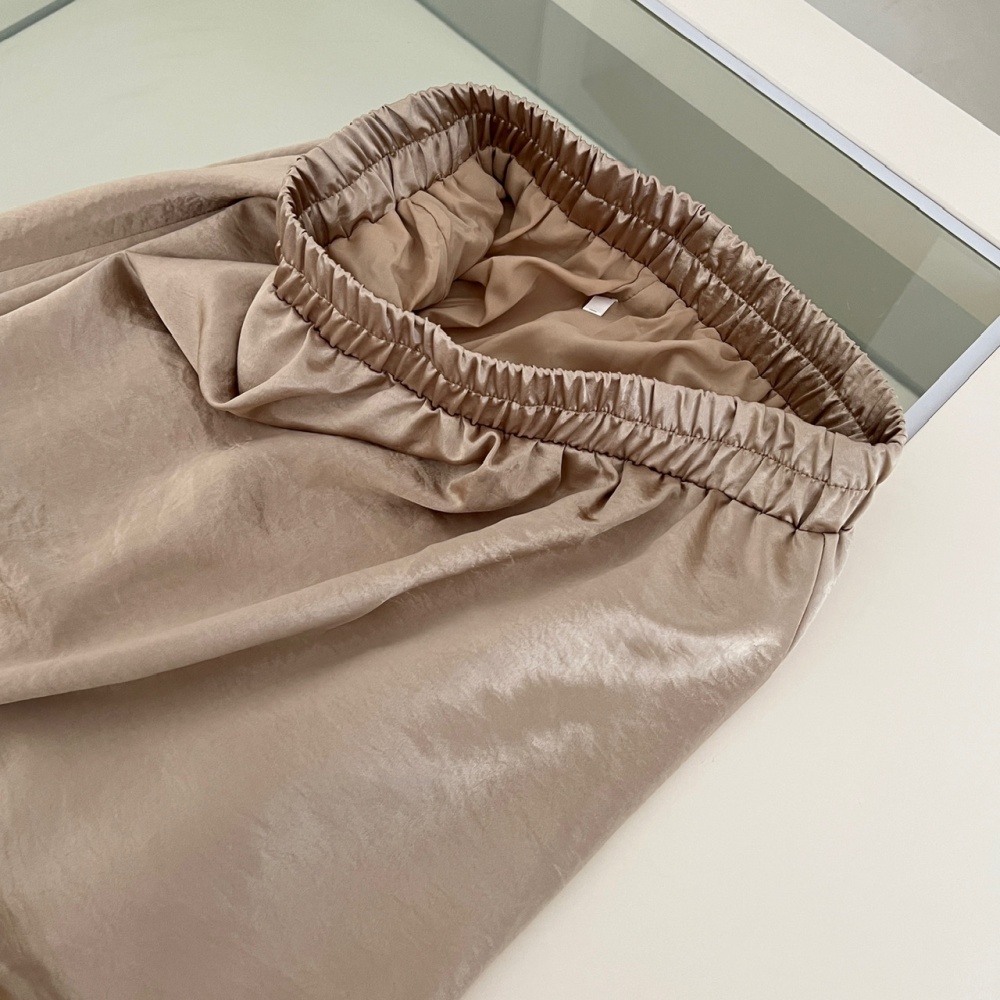 Pinched waist high waist skirt summer tops a set