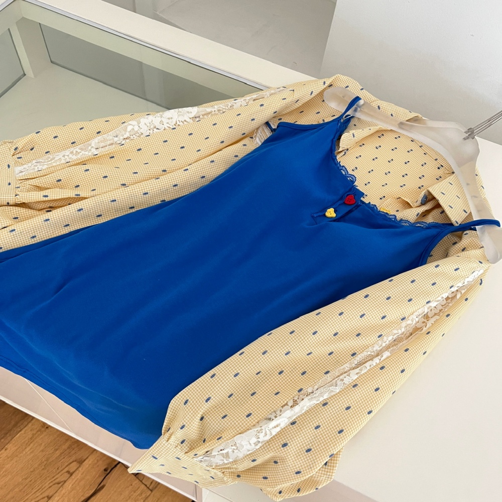 Spicegirl Casual shirt slim loose dress 2pcs set for women